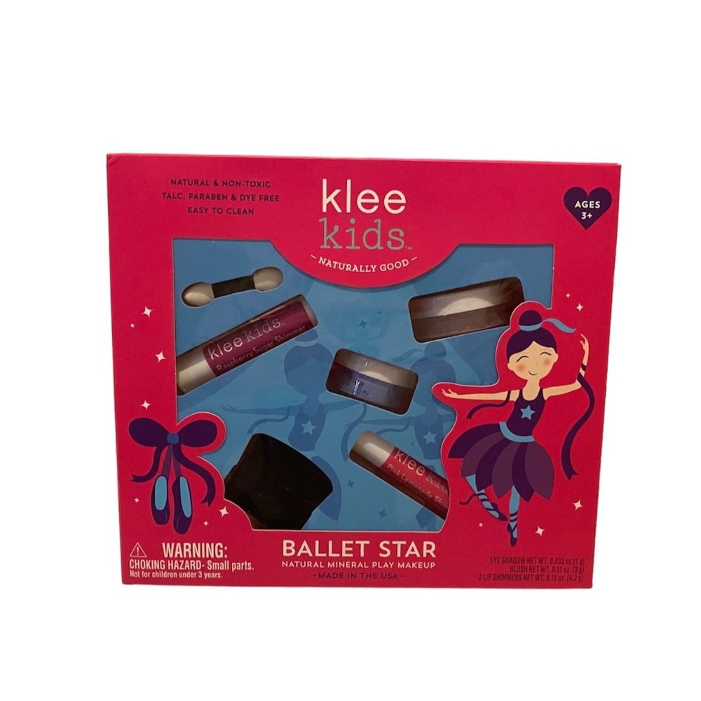 Klee Kids Ballet Star Natural Play Makeup Kit Set For Kids One Size